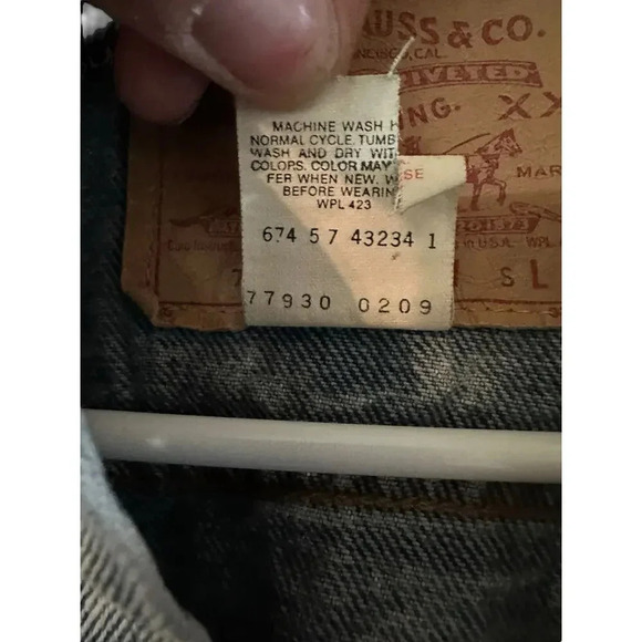 Vintage Levi's Blue Denim Jean Trucker Jacket Size Small - Picture 3 of 7